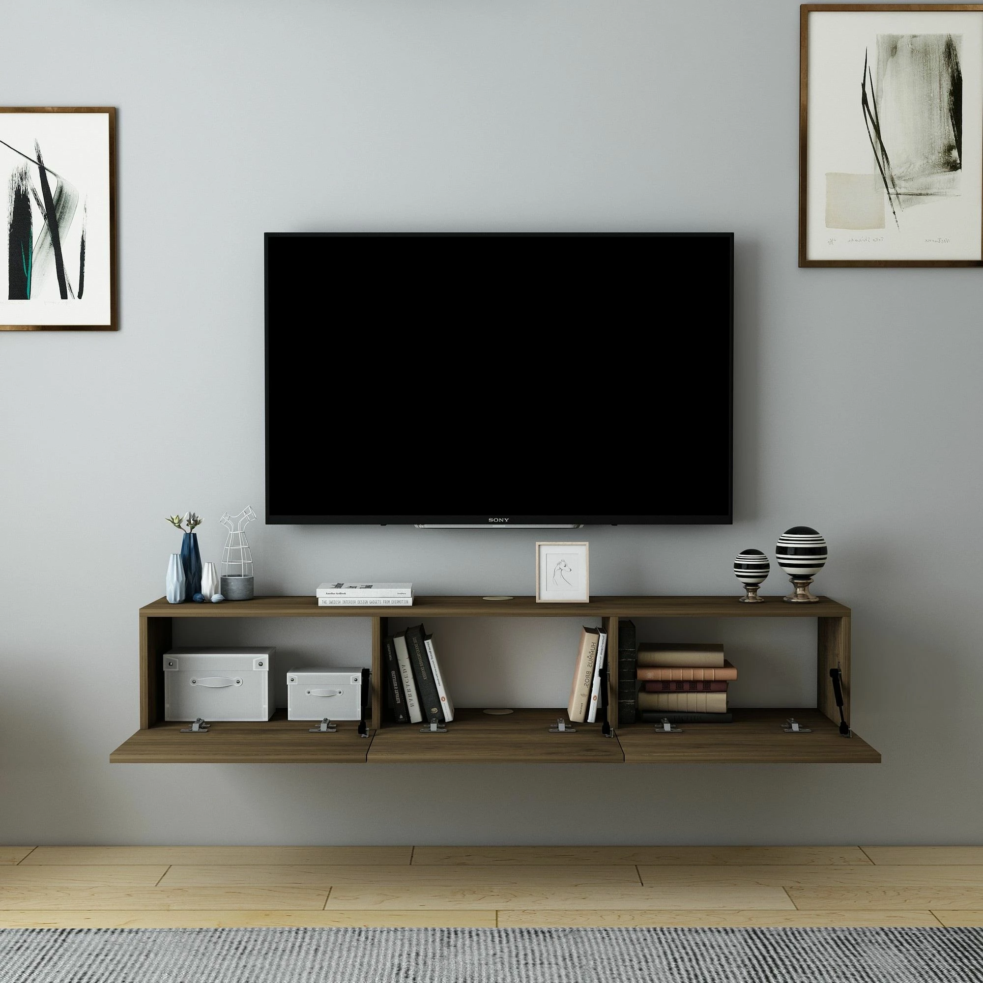 Komodë për TV Skye Decor, ngjyrë arre, Denby