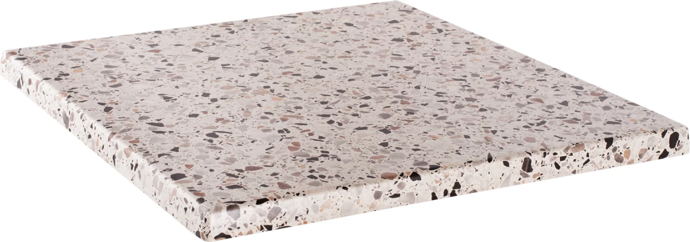 Sipërfaqe tavoline katrore, ngjyrë terrazzo, FH5230.16, 70x70 cm