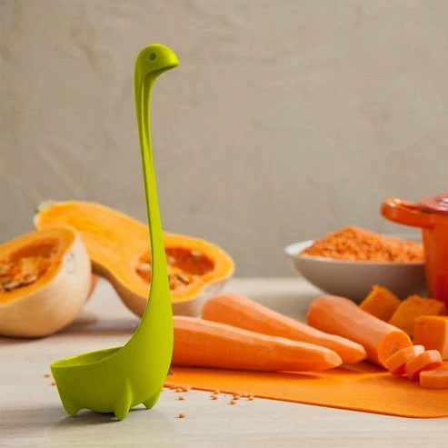 Lugë supë OTOTO Nessie, plastikë, jeshile