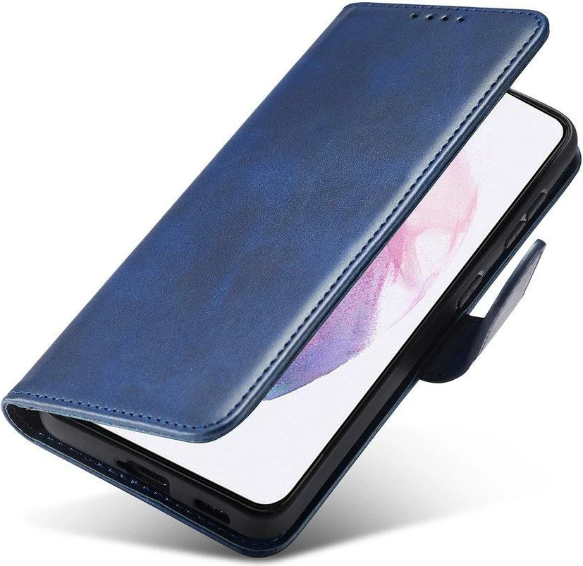 Mbështjellës Hurtel Magnet Case Elegant për Samsung Galaxy S22+, me kapak, kaltër