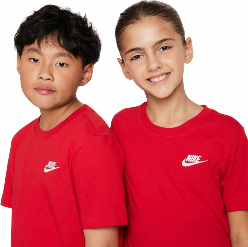Maicë fëmijë Nike Sportswear FZ5177 657, e kuqe [Madhësia: S]