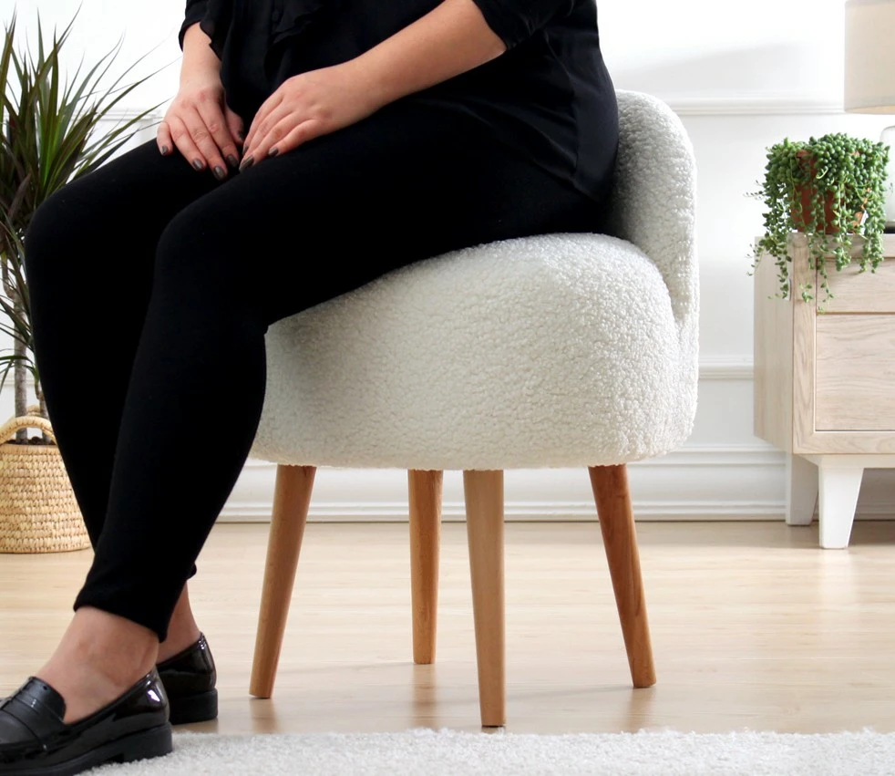 Puf Atelier del Sofa, Rufmee, ngjyrë e bardhë