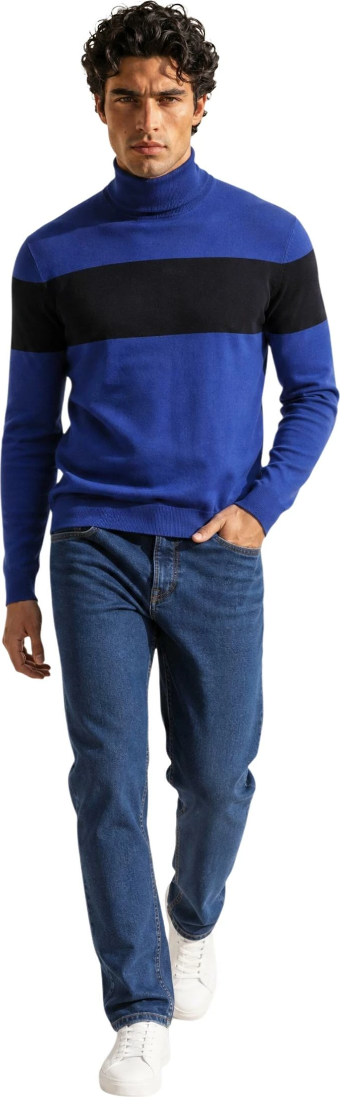 Xhemper me jakë të lartë për meshkuj Armani Exchange XM002987 AF26379, kaltër qielli [Madhësia: S]