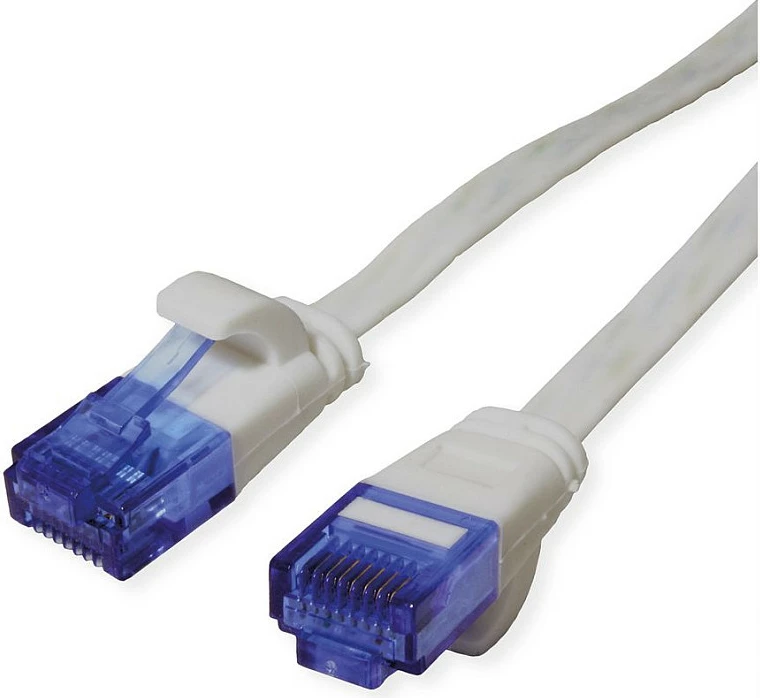 Kabllo rrjeti VALUE Cat6a UTP patch, 0.5 m, flat, RJ-45, gri