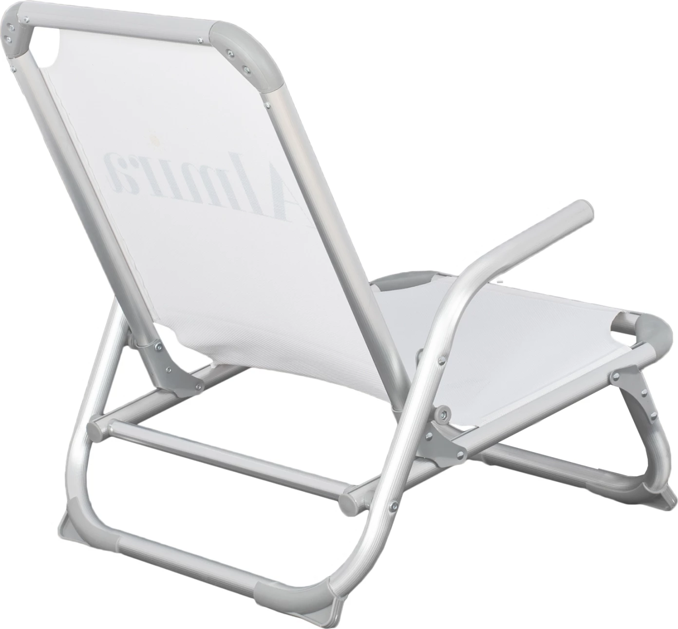 Karrige për plazh, tip i rëndë, alumin, e bardhë, FH5053.03, 56x70x66 cm