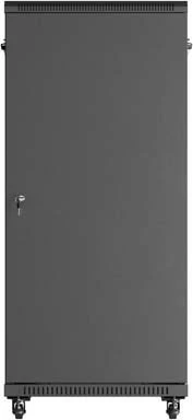 Kabinet rack LANBERG 19" 27U 600x1000mm, derë xhami, i zi