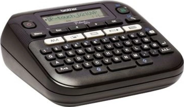 Printer etiketa Brother P-touch PT-D210VP, 203 dpi, termotransfer, me adapter dhe kuti e fortë, e zezë