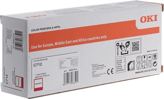 Toner OKI 46507614 rendiment 11500 faqe standard magenta