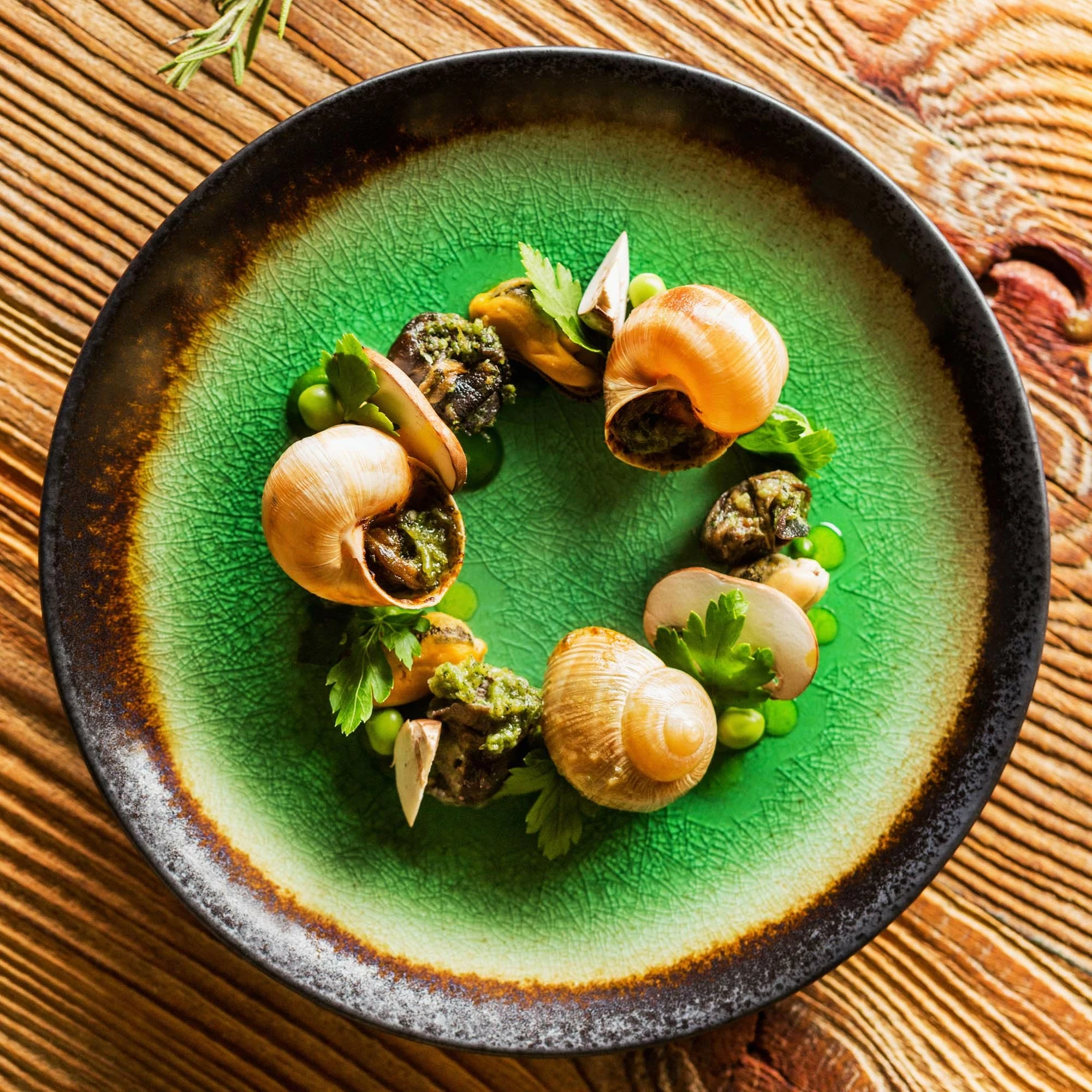 Pjatë prezantimi Fine Dine Beryl 270x190 mm, e gjelbër, set 3 copë