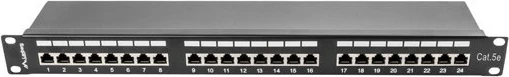 Panel për kabllo rrjeti Lanberg PPS5-1024-B, i zi