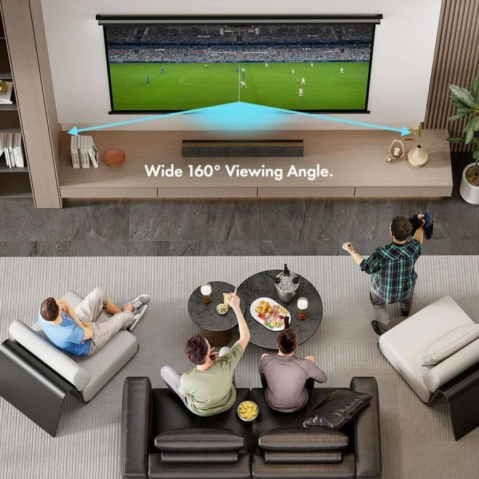 Ekran për projektor VONHAUS 3000126 100\" Pull-Down 16:9, i bardhë