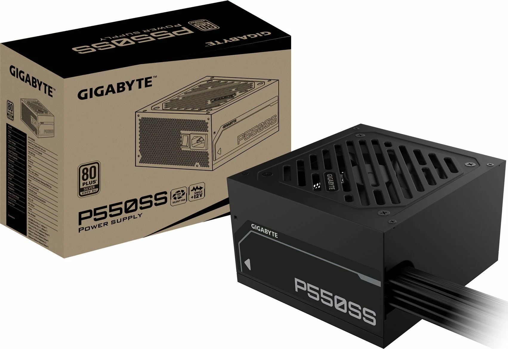 Power supply Gigabyte P550SS (GP-P550SS) 550W 80 Plus Silver ATX 3.0