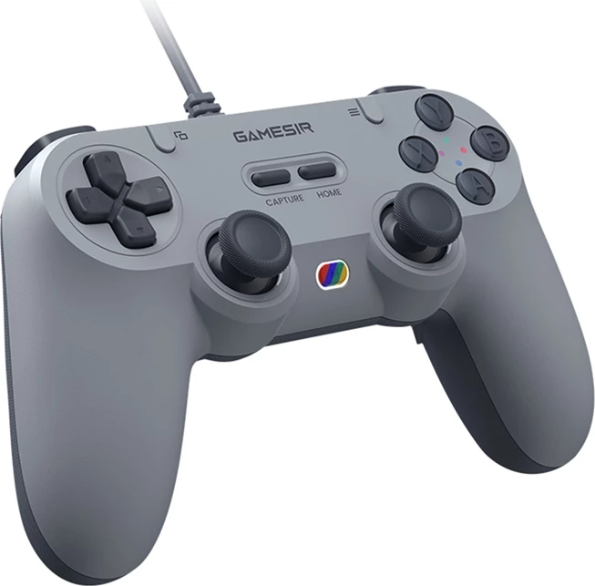 Gamepad me kabllo, GameSir T3 GY Tegenaria Lite, 1000 Hz, Hall effect sticks, dy motorë vibrimi, butona të programueshëm, gri