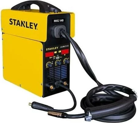Makinë saldimi inverter Stanley MIG 140 3.3 kW, MIG/MMA/TIG, e verdhë