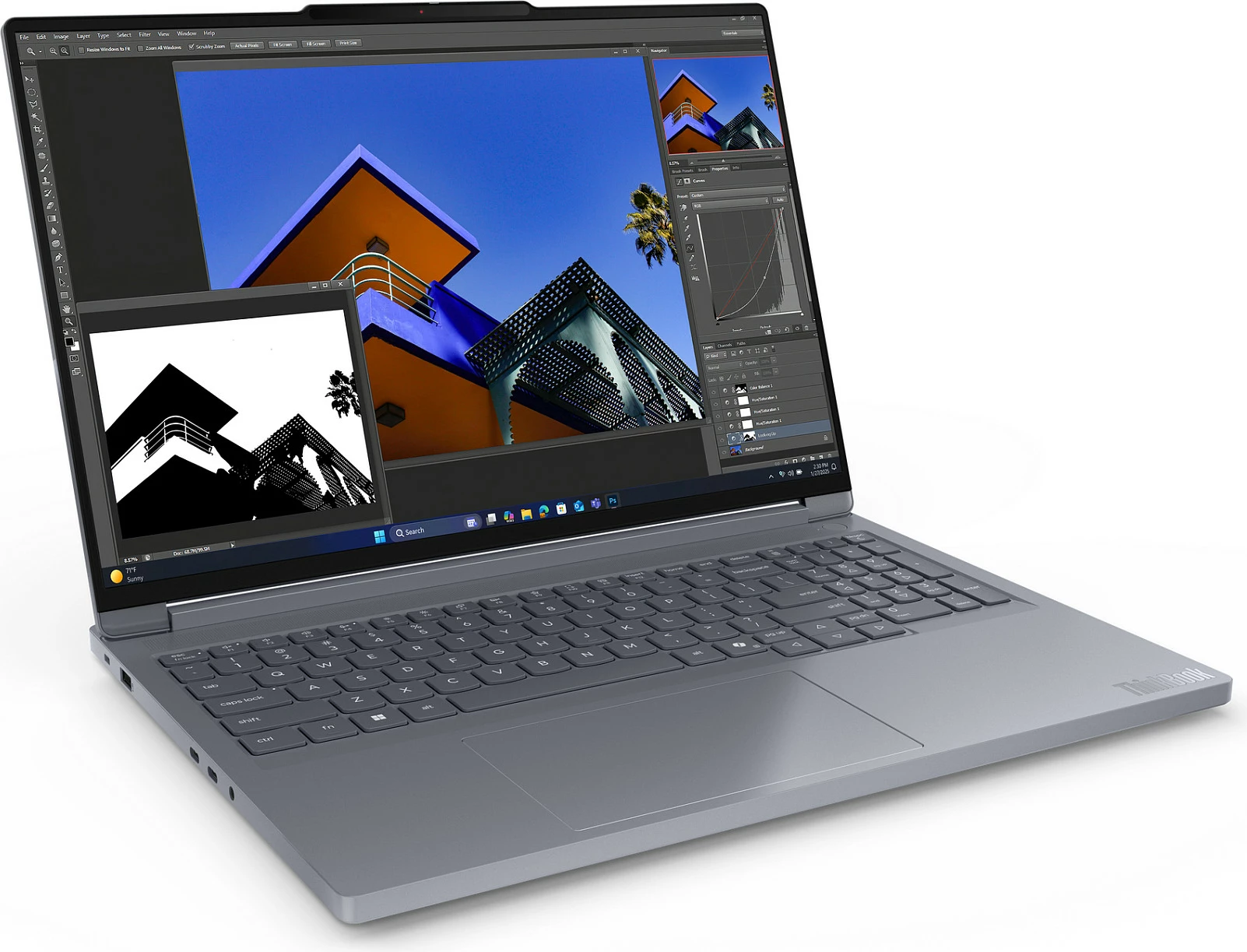 Laptop Lenovo ThinkBook 16p G6, Ryzen 9 8940HX, 32GB RAM Memorje, 1TB SSD, GeForce RTX 5060 8GB, 16" 2560x1600, Windows 11 Pro, Luna Grey