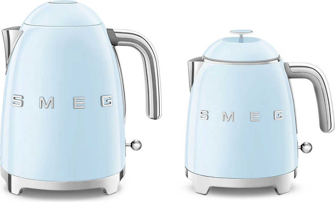 Ibrik elektrik SMEG KLF05PBEU mini, 1400W, 0.8L, kaltër