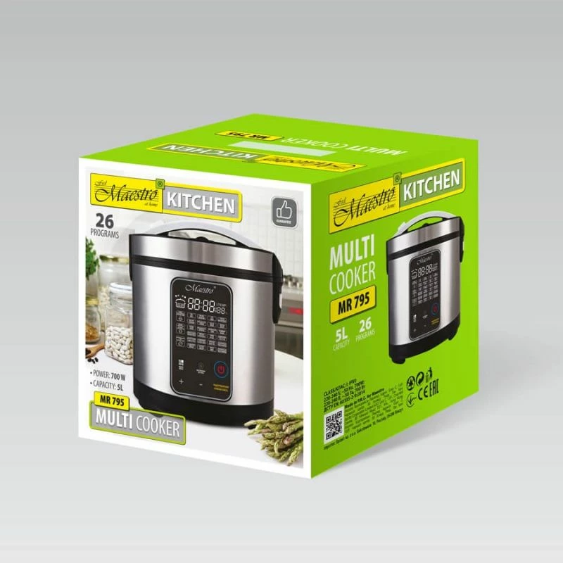 Multicooker MAESTRO MR-795, 5 litra, steel