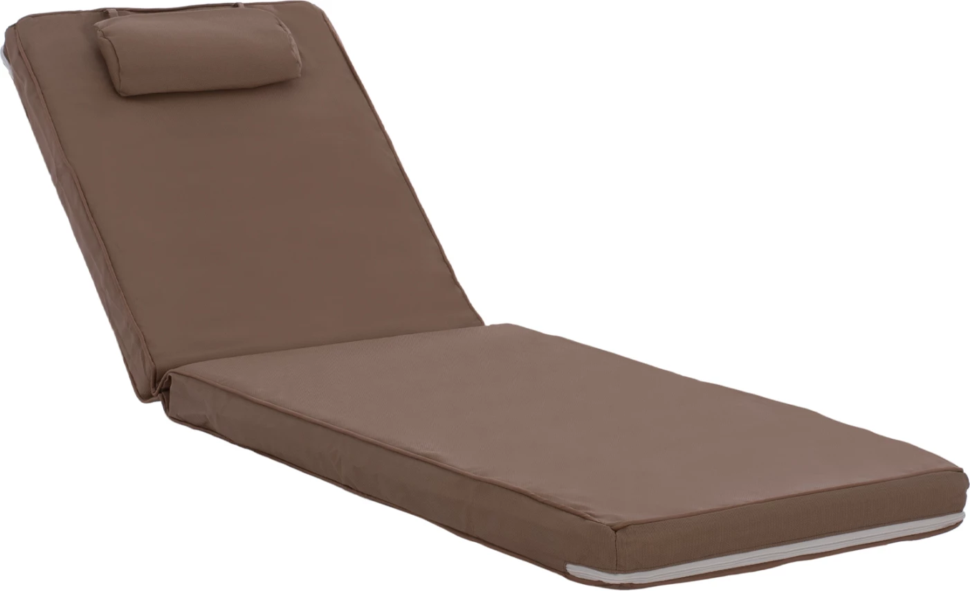 Jastëk për shezlong, Textilene, 600gr, Sifnos, moka, FH11236.04T, 196(117+1+78)x58x9 cm