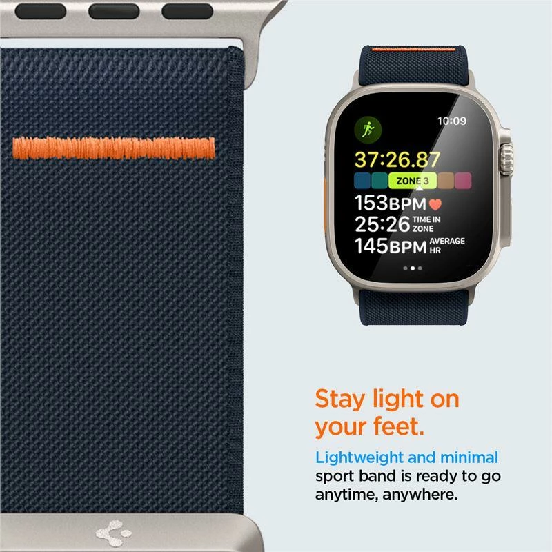 Rrip najloni për Apple Watch Spigen Fit Lite Ultra, 42/44/45/49 mm, Blu