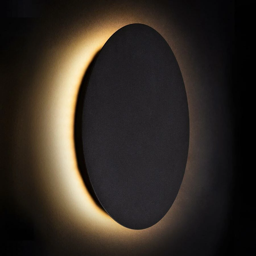 Llambë muri LED Nowodvorski Ring 7635 9W 3000K 25cm, e zezë