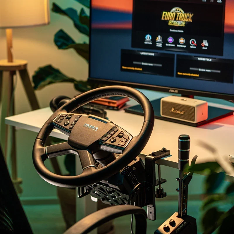 Timon për simulator kamioni Moza TSW RS060 400 mm, i zi