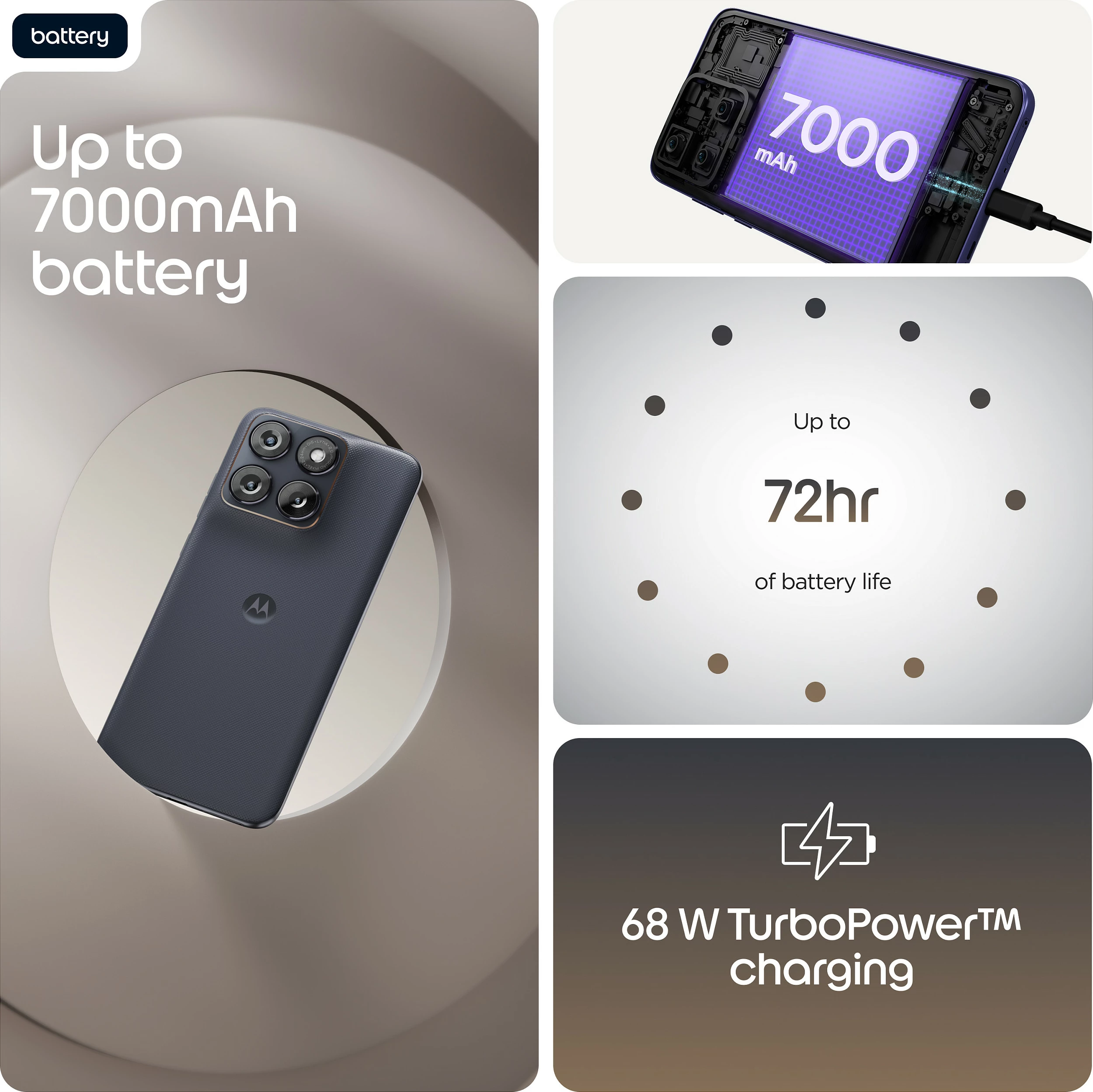 Celular Motorola Edge 70 Fusion, 8GB RAM, 256GB, 6.78" AMOLED, 5G, i zi (PANTONE Silhouette)