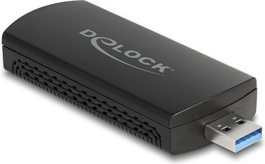 Adapter USB Wi‑Fi DeLOCK 12774, Wi‑Fi 6E, 2402 Mbps, 2.4/5/6 GHz, i zi
