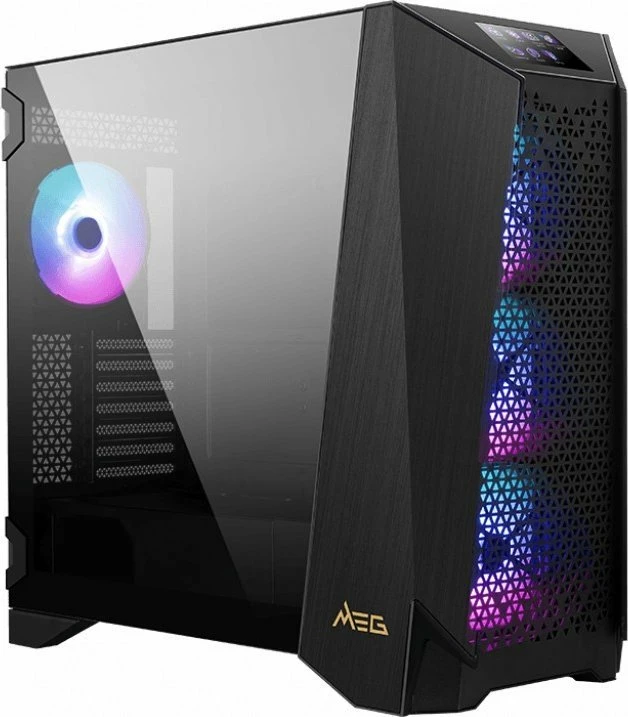 Kasë MSI MEG Prospect 700R (306-7G15R21-W57), Midi Tower ATX/e-ATX, x4 ARGB ventilator 140mm, panel xhami i temperuar, USB Type-C, e zezë