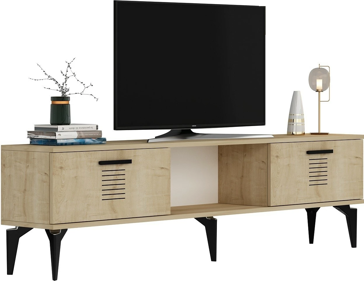 Komodë TV Hanah Home, Asimo, ngjyrë lisi Sapphire Oak