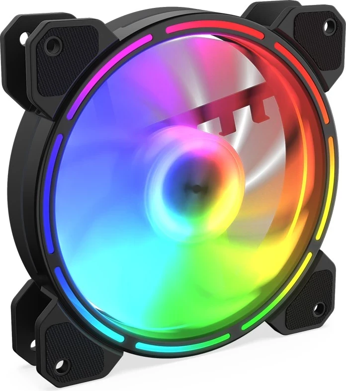 Ventilator për Kasë KRUX LUNAR 120 ARGB, i zi