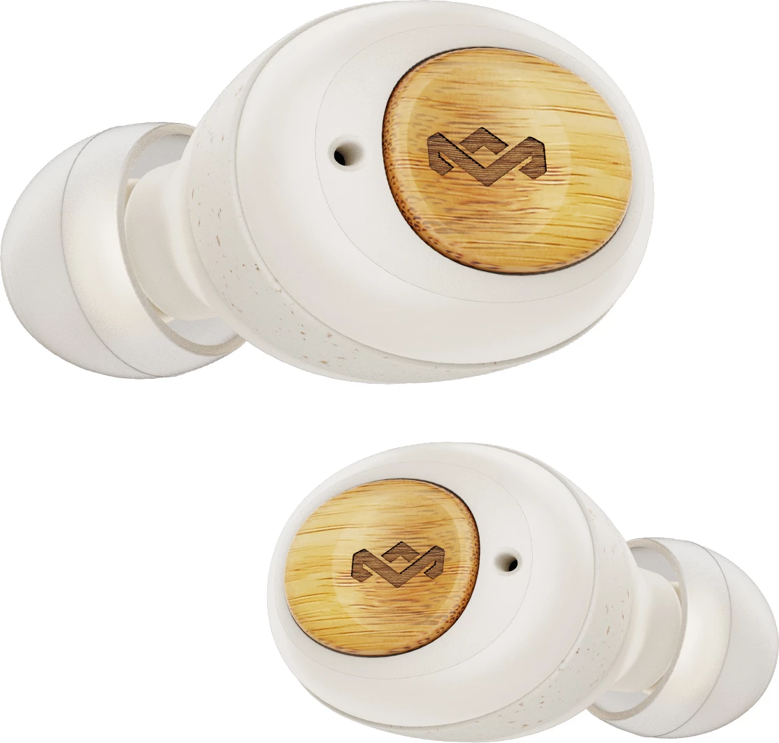 Kufje true wireless House of Marley Champion, Bluetooth, IPX4, 8h/28h, USB-C fast charge, bezhë