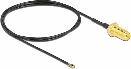 Kabllo antene DeLOCK 12660, 0.5 m, RP-SMA në MHF 4L LK, e zezë