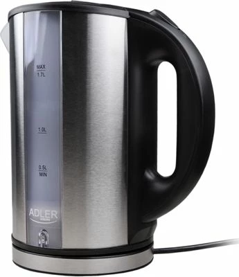 Çajnik elektrik Adler AD 1216 1.7L 2200W, argjend