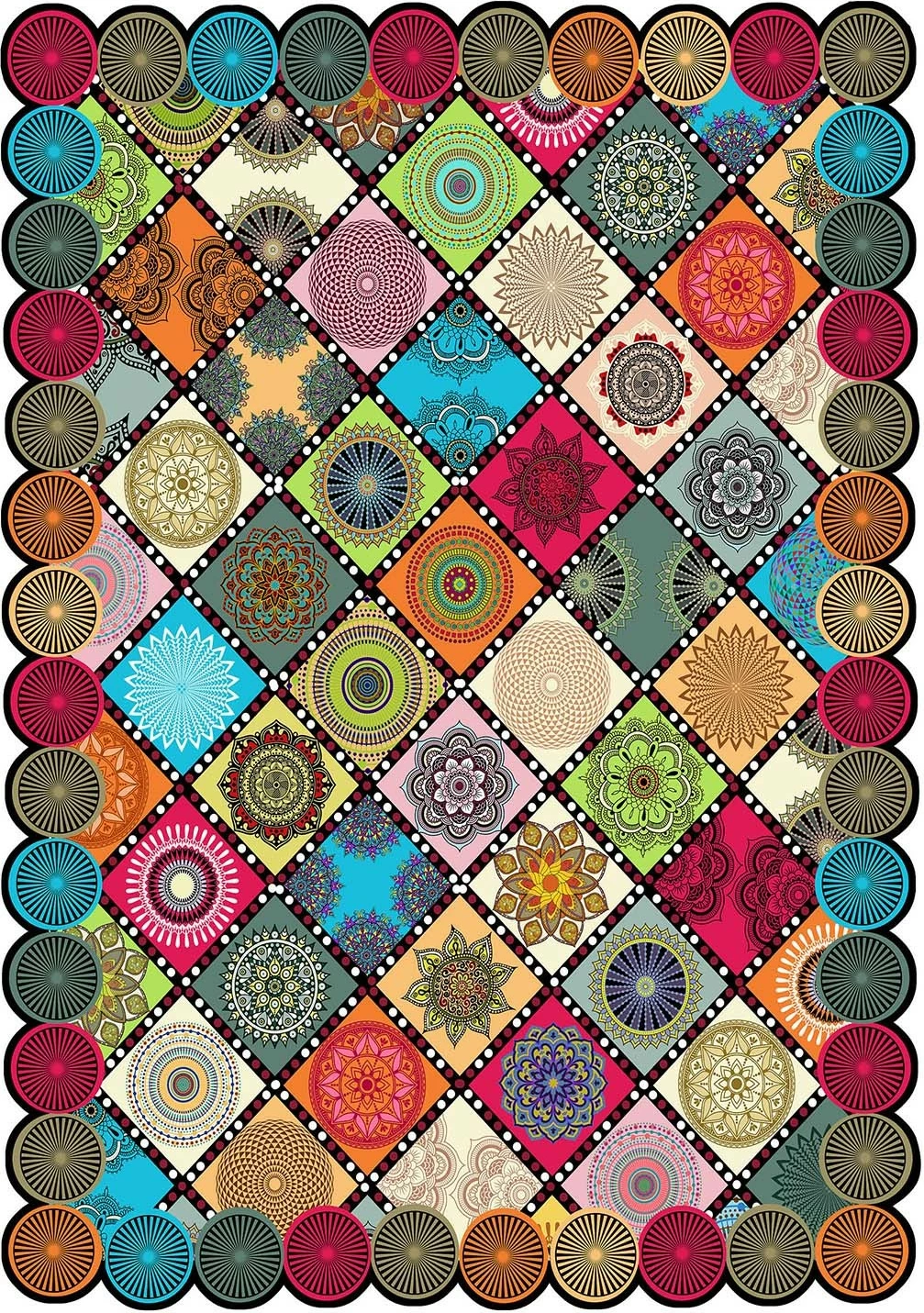 Qilim shumëngjyrësh, 60x100cm, Conceptum Hypnose, Hmnt966