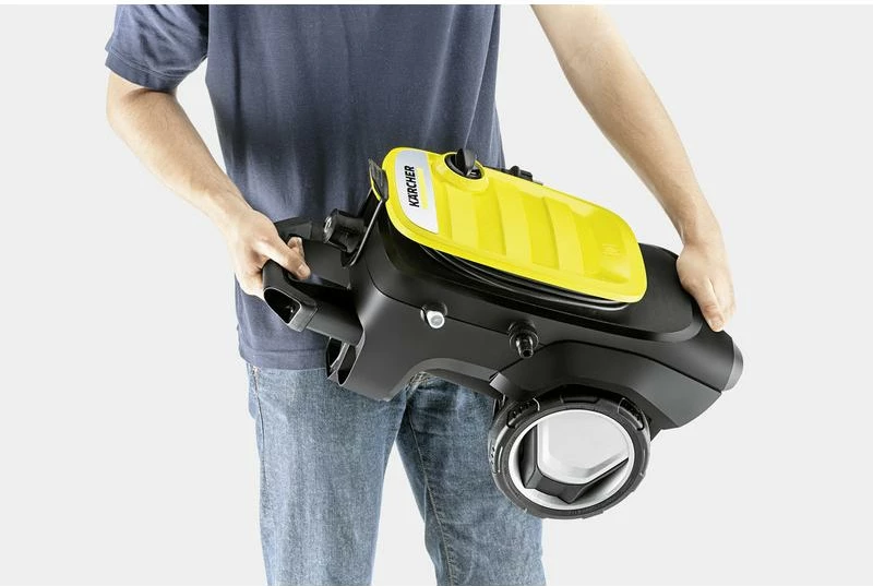 Pastrues me presion të lartë, Kärcher K 7 Compact Home (1.447-053.0), motor me ftohje me ujë, zorrë 10 m, Quick Connect, T 7 + pastrues gur/fasadë 1 L, verdhë/zi