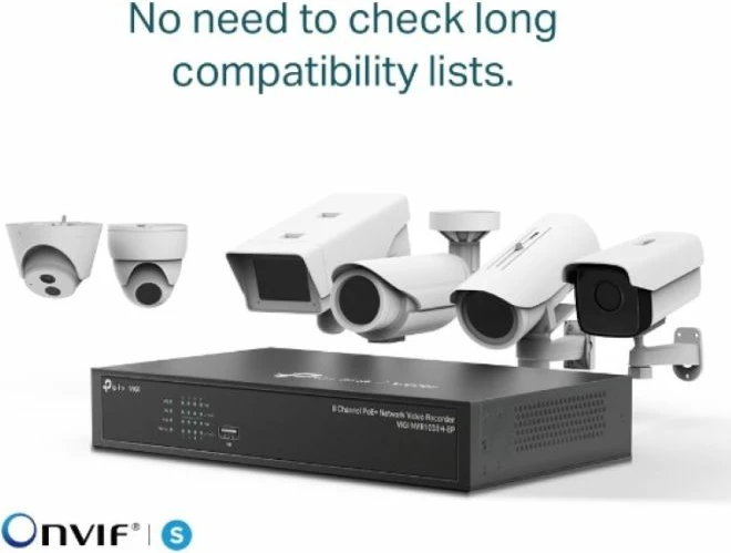 Regjistrues video rrjeti (NVR) TP-LINK VIGI NVR1008H-8P, 8-kanal, PoE+, 4K HDMI, deri 10TB, i zi