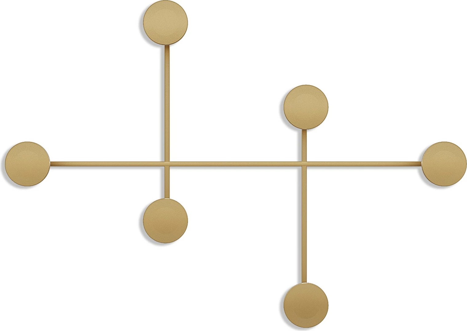 Varëse muri metalike Wallity, Dama-A, ngjyrë ari, 82x60x10 cm