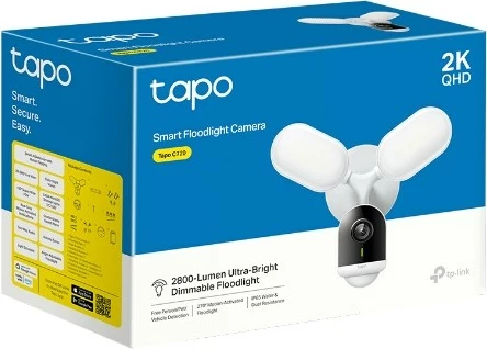 Kamerë sigurie IP TP-Link Tapo C720, 2560 x 1440, e bardhë, për jashtë