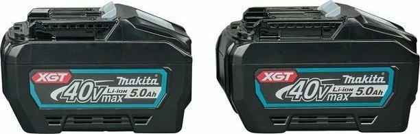 Set baterish me karikues Makita XGT BL4050F x2 + DC40RA, 40V Max, 2x5.0Ah Li-Ion (180Wh), karikim 45 min