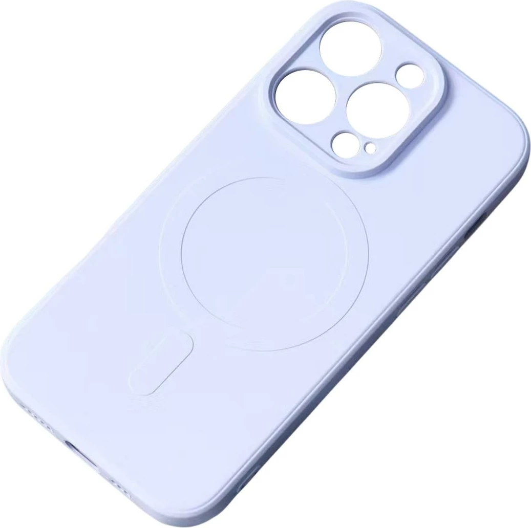 Mbështjellës silikoni Hurtel për iPhone 15, MagSafe, Blu