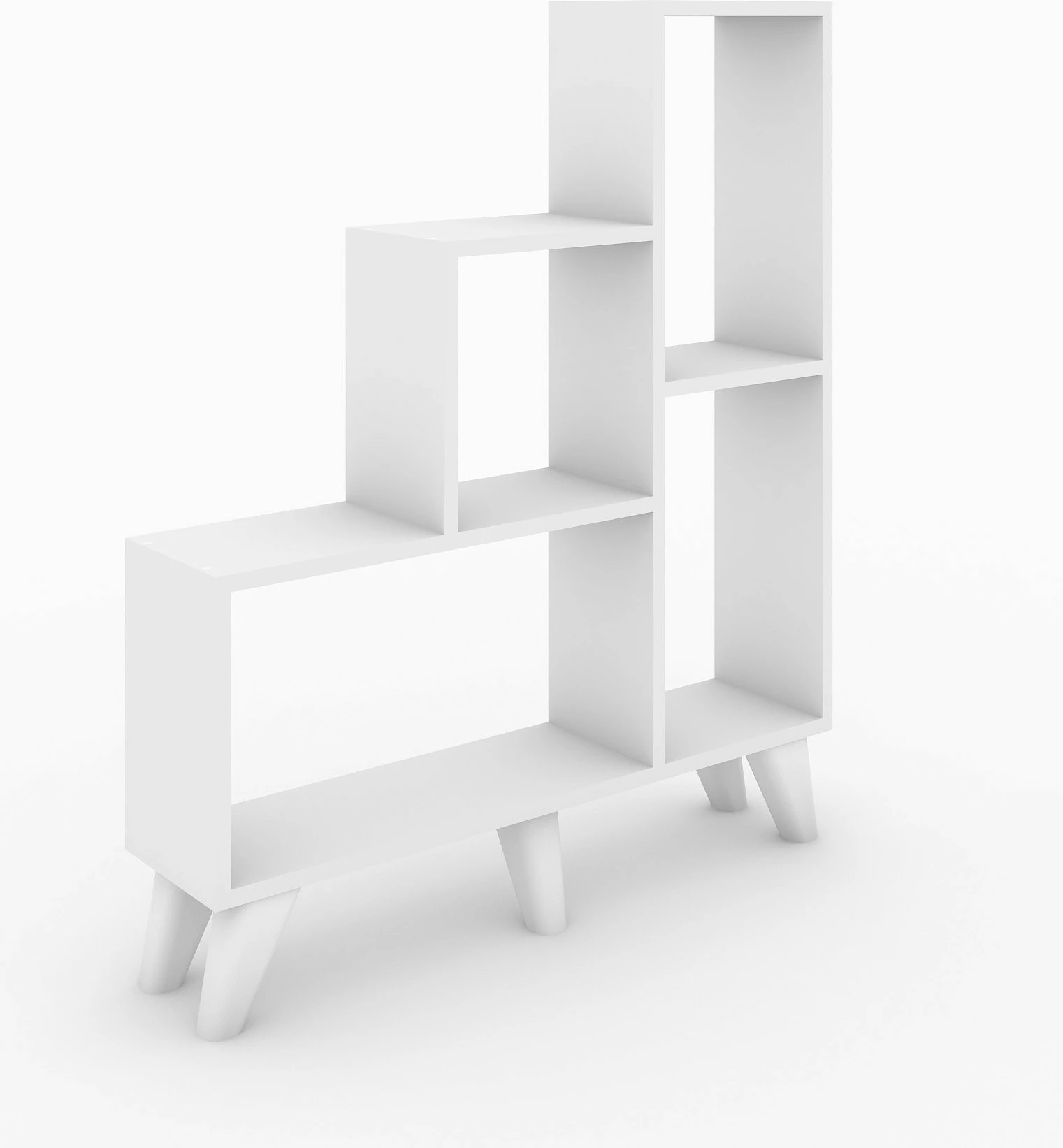 Raft librash Hanah Home, Nisa, ngjyrë e bardhë