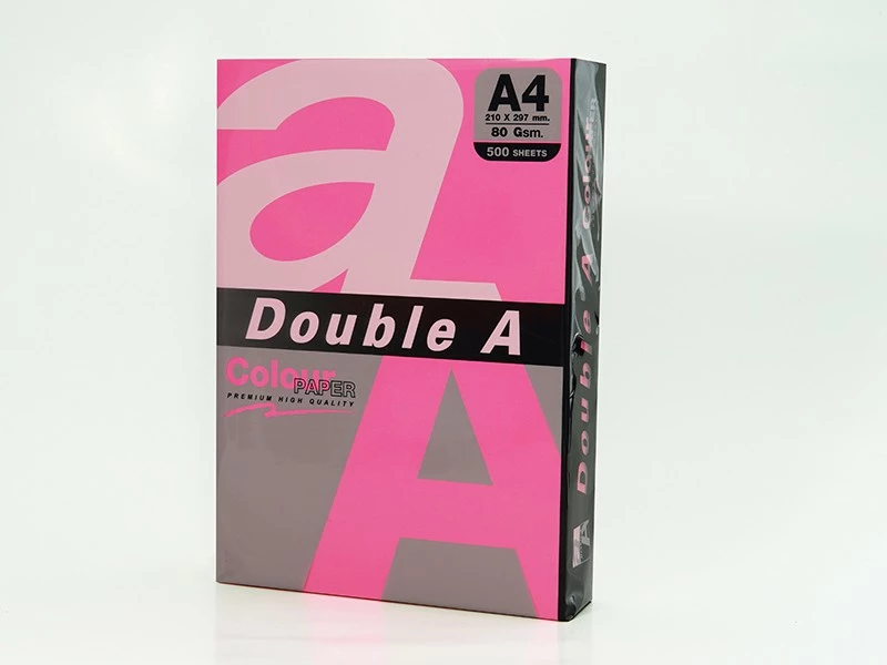 Double A Leter Me Ngjyre A4 75Gr Neon Pink 100Fl