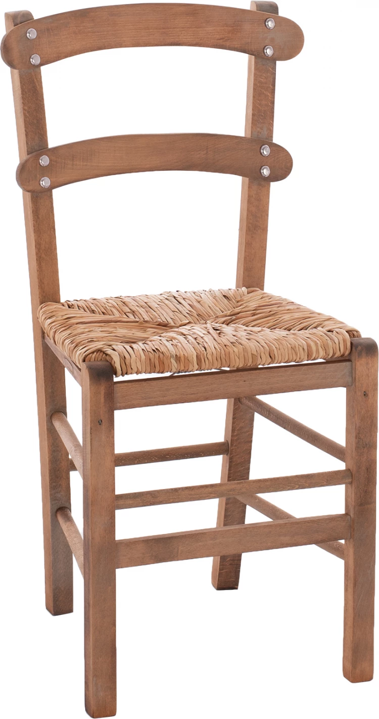 Karrige tradicionale me kashtë, ngjyrë arre, FH10370.01