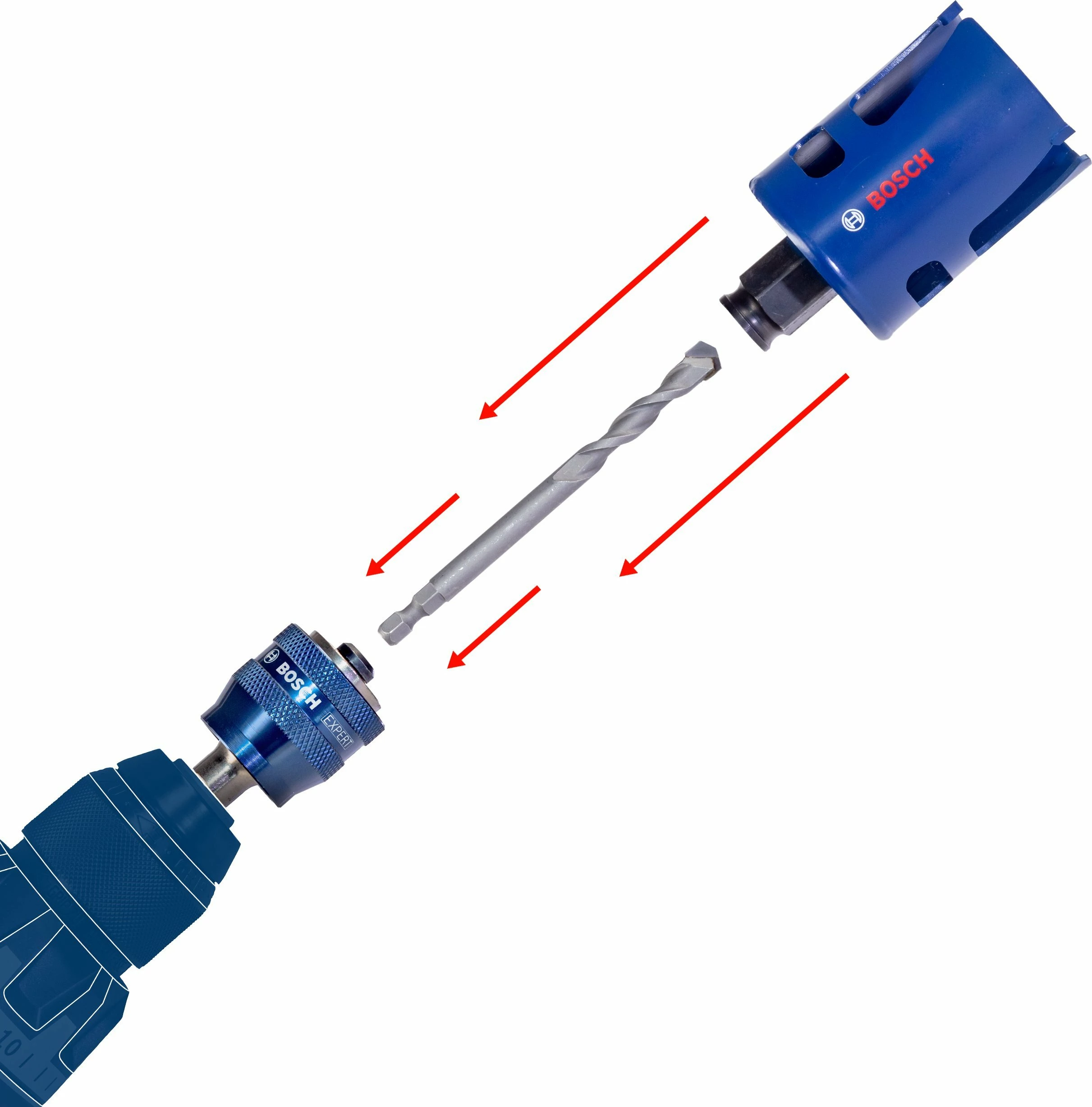 Sharrë vrime Bosch EXPERT Construction Material 2608900463, 51 x 60 mm, me dhëmbë karbidi