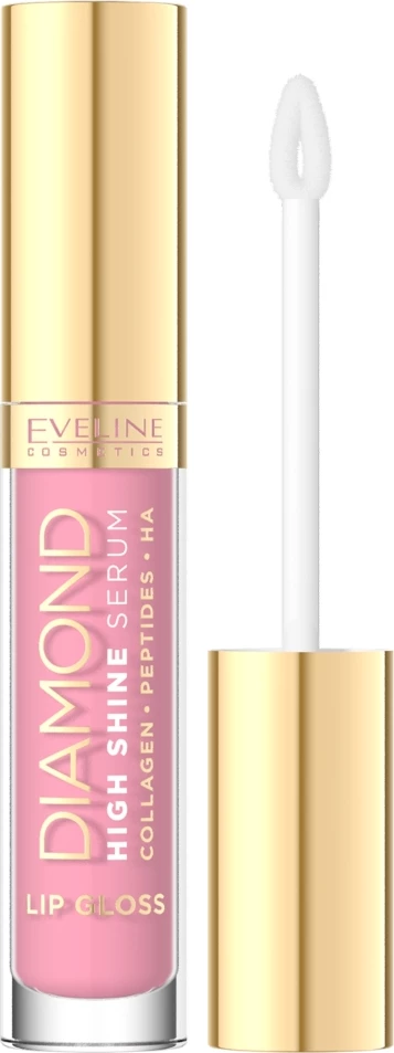 Lip gloss-serum për femra Eveline Cosmetics Diamond High Shine Serum 20 Baby Pink 5ml