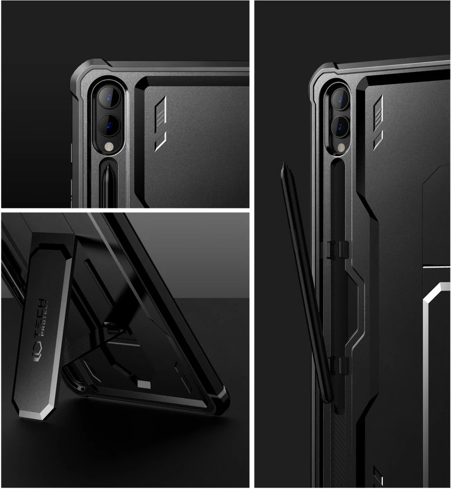 Mbështjellës Tech-Protect Kevlar Pro për Samsung Galaxy Tab S9+ 12.4" X810/X816B, i zi