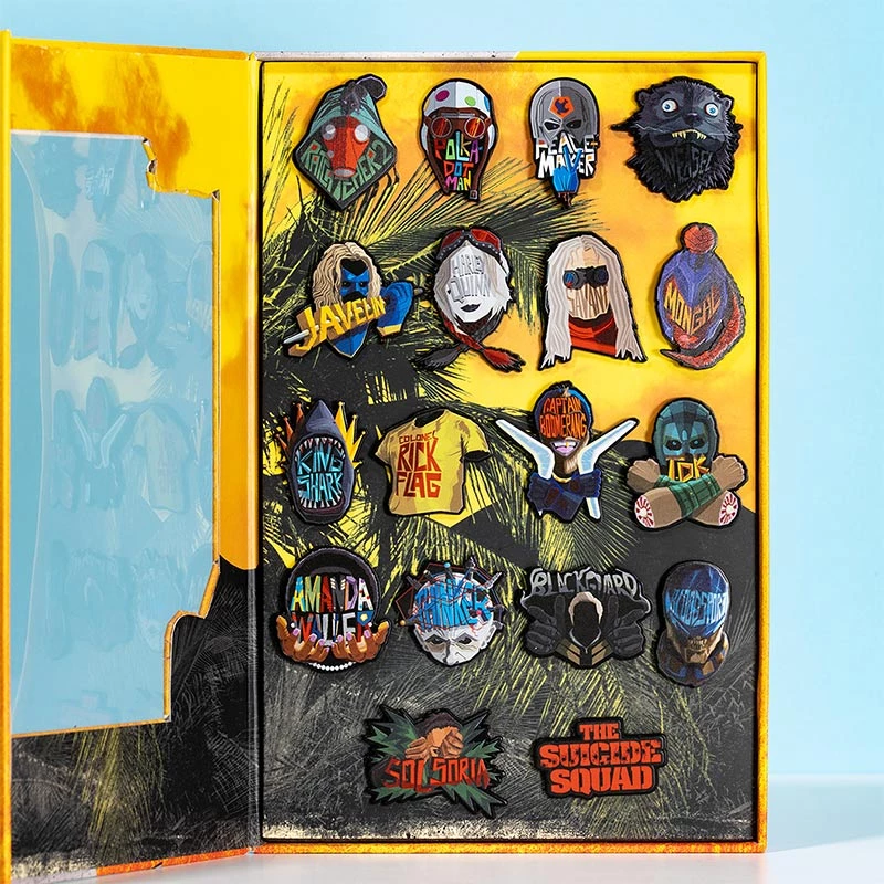 Set bedzhash pin Numskull The Suicide Squad, 18 copë, metal enamel, kuti koleksionisti