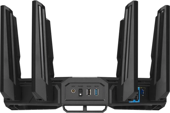 Router gaming ASUS ROG Rapture GT-BE19000 WiFi 7 tri-band, 320MHz, 2x 10G, AURA RGB, AiMesh, i zi