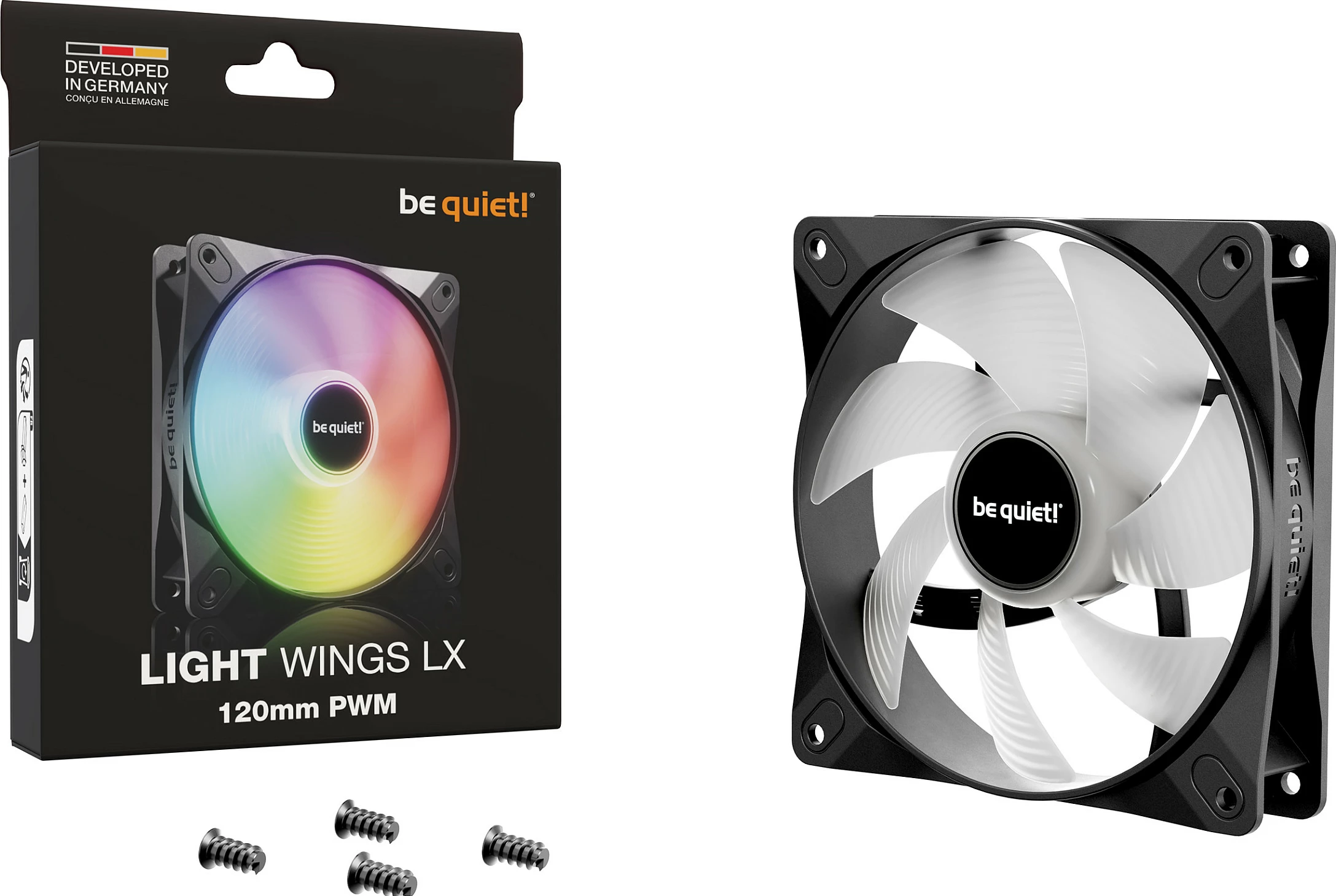Ventilator Be Quiet! LIGHT WINGS LX PWM, 120mm, i zi