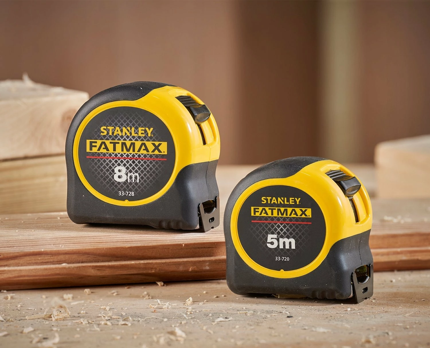 Metër shirit Stanley FatMax FMHT31725-0 Blade Armor 5 m + 8 m, set 2 copë, zi/verdhë